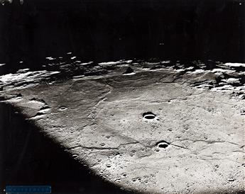 (NASA) A pair of lunar landscapes.